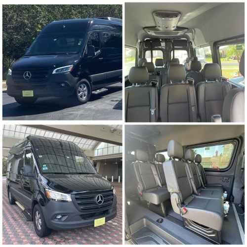 Orlando Transportation Mercedes Benz Sprinter Van with up to 6,8,10,12,14 passengers to Port Canaveral, Disney Area, Universal Studios
